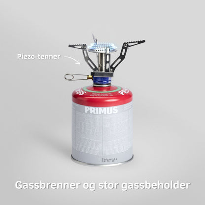 Gassbrenner med gassboks - Krisesikker