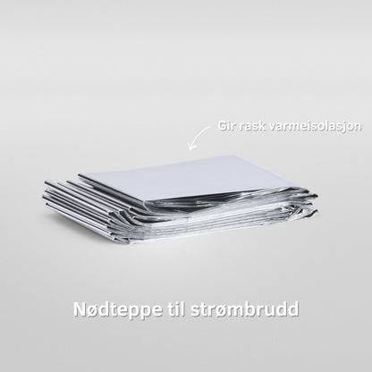 Komplett beredskapspakke (familiepakke til 3)