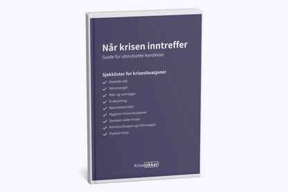 Når krisen inntreffer - sjekklister for krisesituasjoner