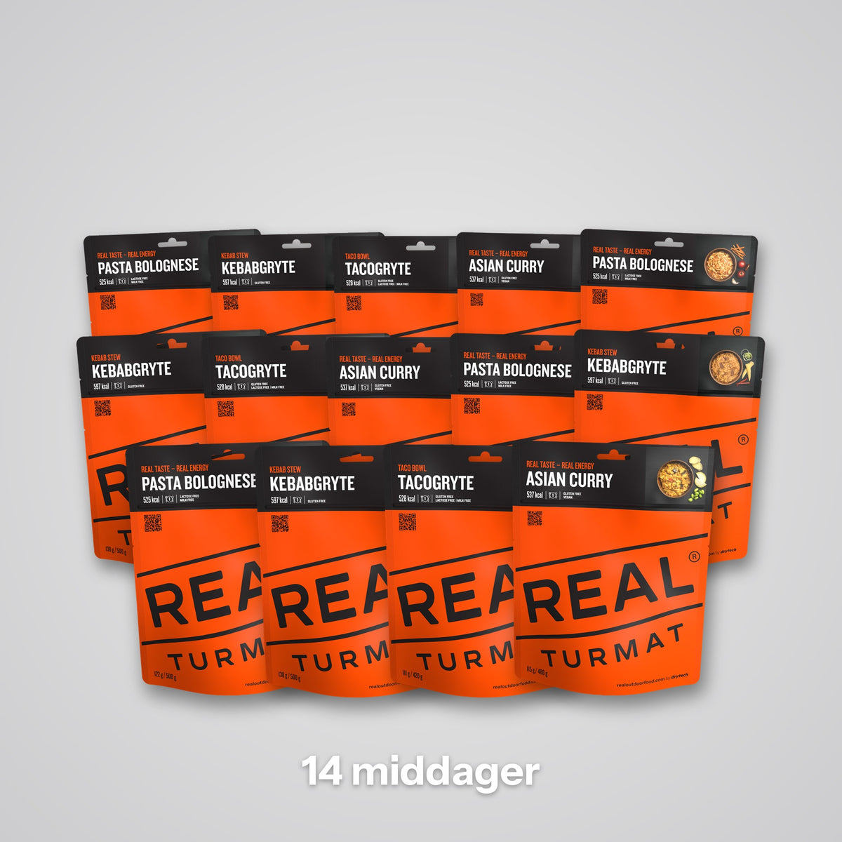 REAL Turmat 14 middager