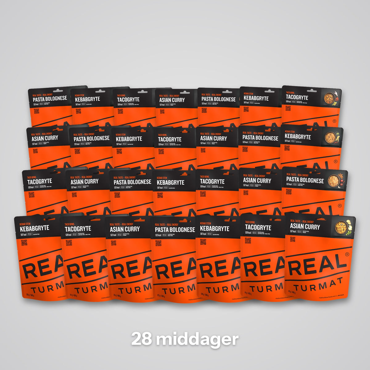 REAL Turmat 28 middager