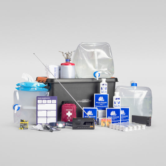 Komplett beredskapspakke (familiepakke til 3)