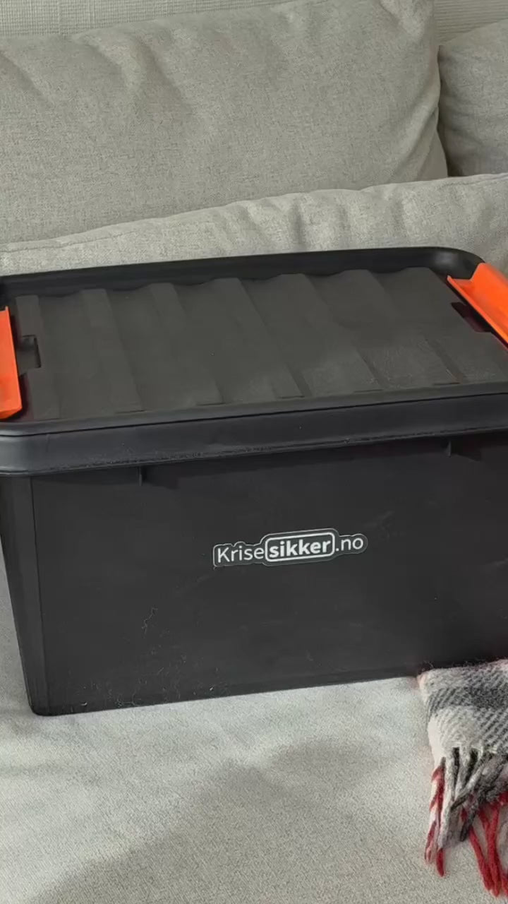 Last inn video: Video som viser innholdet i beredskapspakken